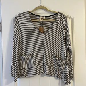 NWT never worn striped relaxed fit cropped sweater size S from Francesca’s